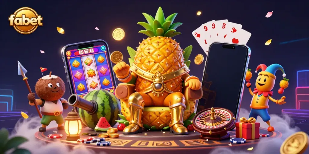 Experience thrilling slots and victories with fabet in this vibrant beach casino scene.