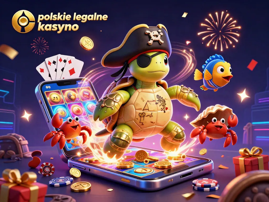 Join the adventure at polskie legalne kasyno with our colorful 3D illustration featuring vibrant gaming elements.