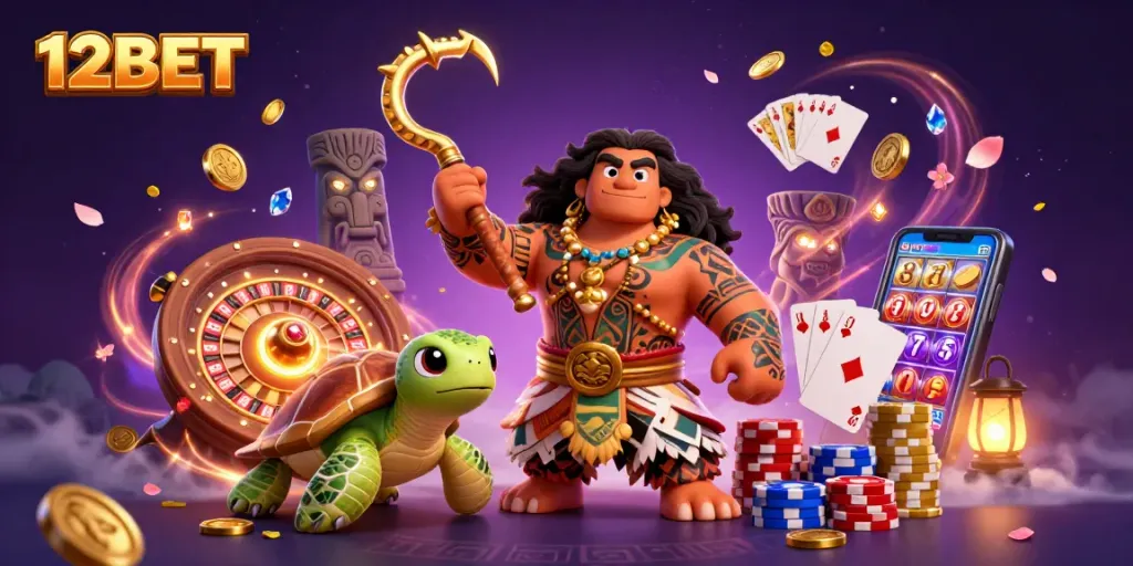 Experience thrilling casino adventures with 12BET's vibrant gaming environment showcasing stunning visuals.