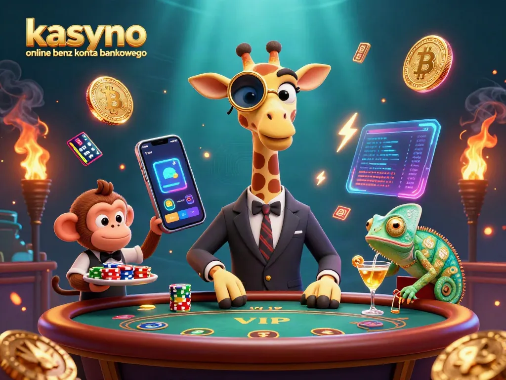 Experience thrilling moments at kasyno online bez konta bankowego with a vibrant 3D scene featuring playful characters.