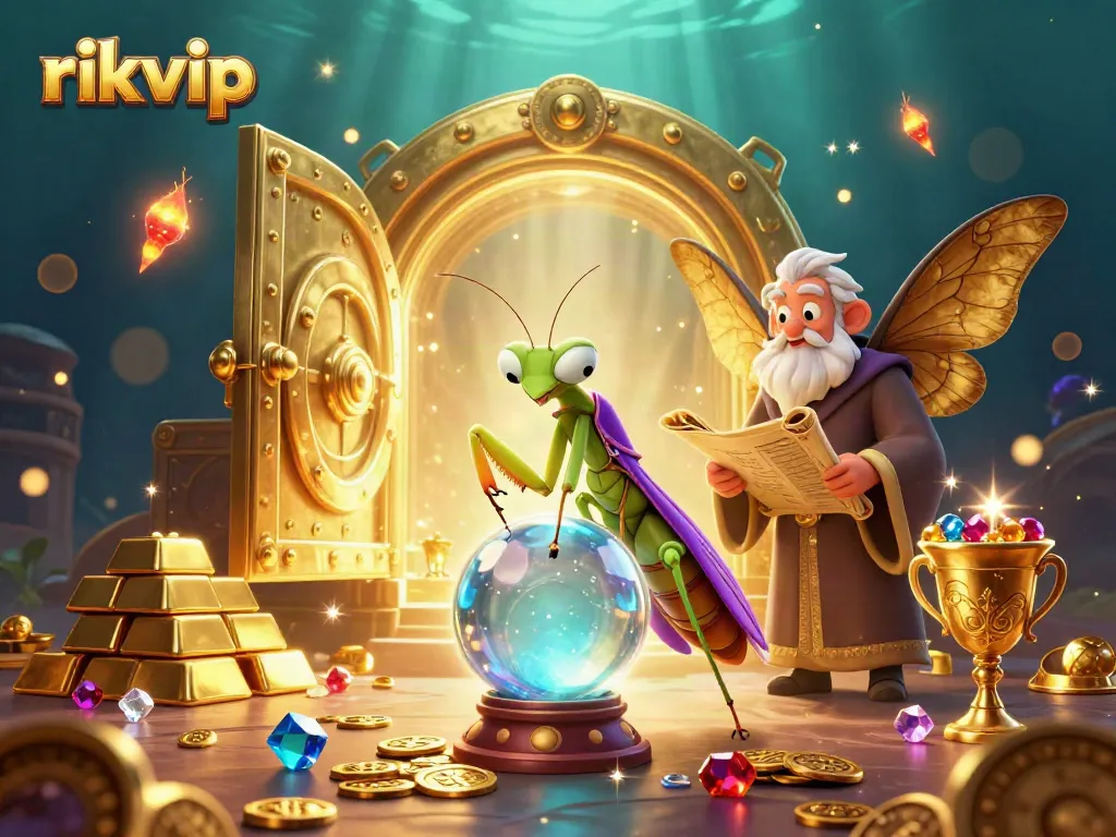 Experience the exciting world of rikvip with vibrant casino elements and mystical characters.
