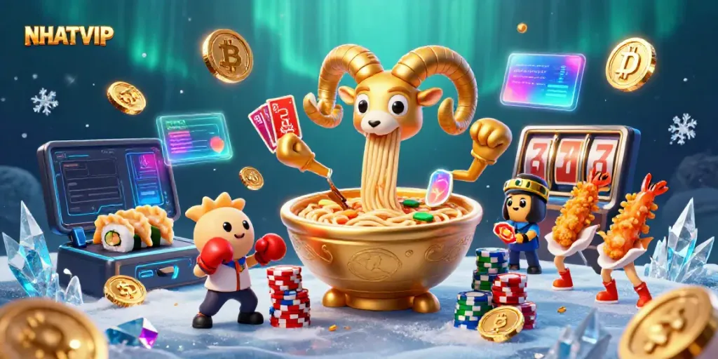 NhatVIP engages players with thrilling casino experiences featuring vibrant 3D elements and characters.