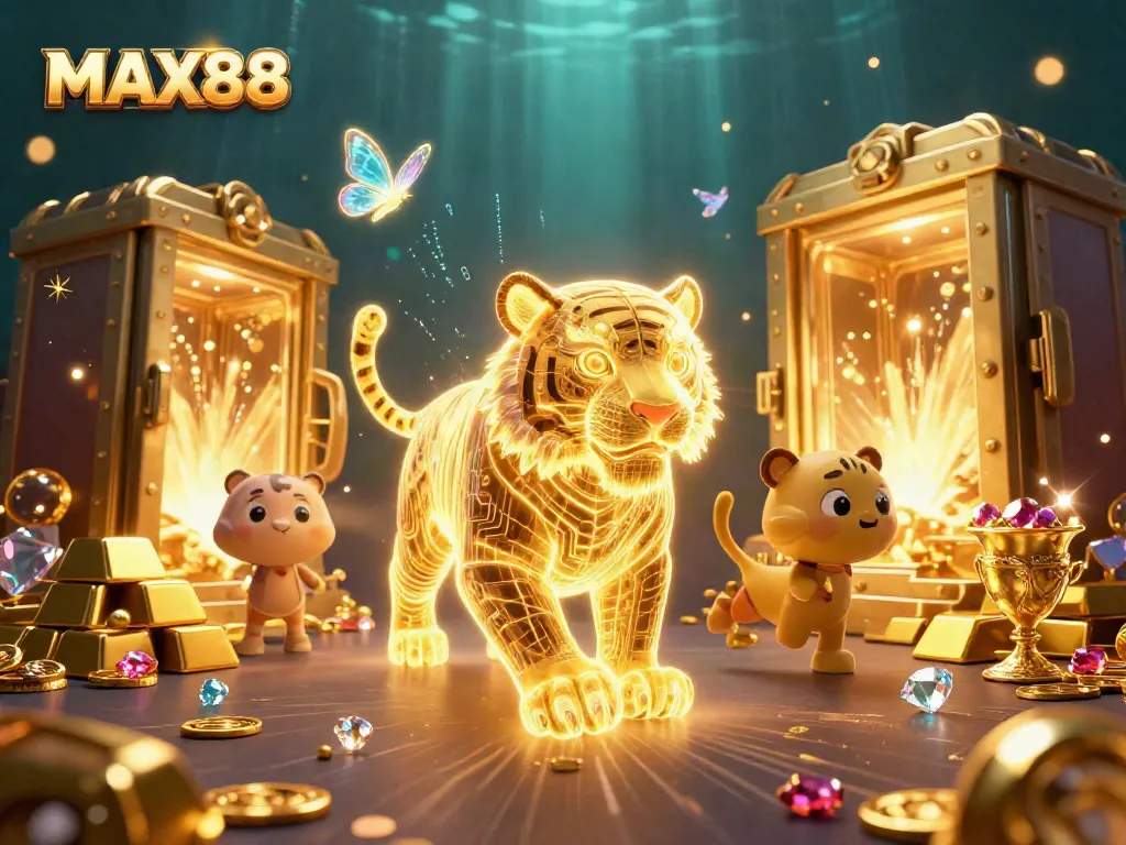 Experience excitement at MAX88 casino with dynamic jackpot scenes featuring vibrant imagery and stunning lighting.