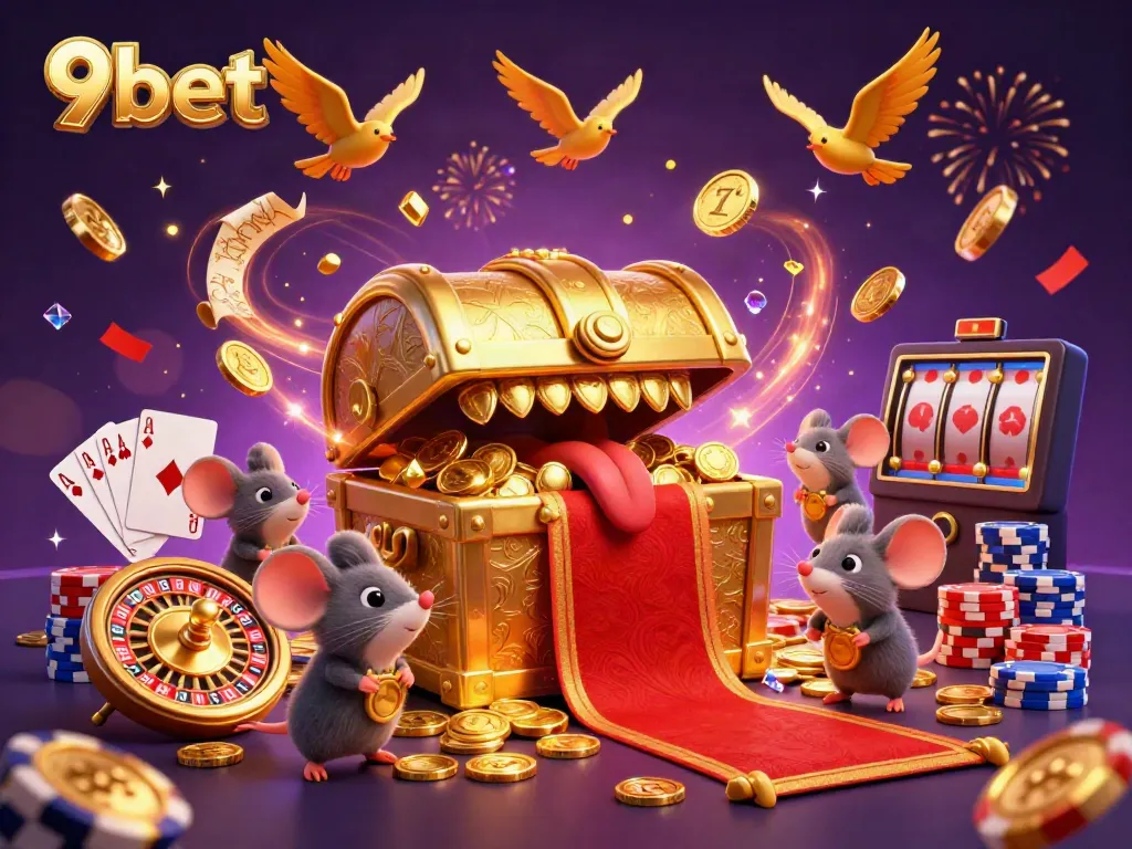Experience the thrill of 9bet with vibrant treasures and excitement in a dynamic casino environment.