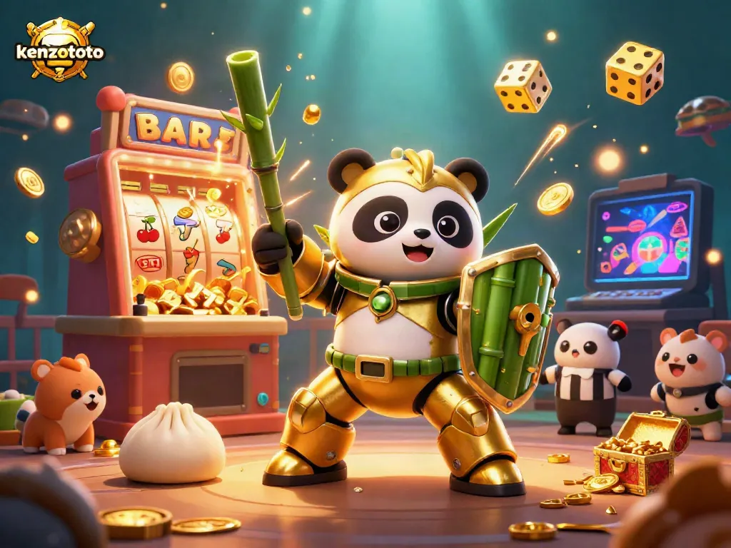 Experience lively gameplay with kenzototo's vibrant 3D arcade atmosphere and winning opportunities.