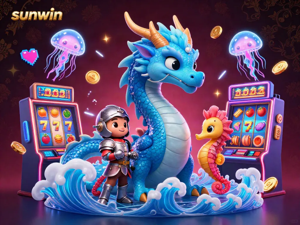 Experience thrilling gameplay with sunwin featuring vibrant slot machines and dynamic characters in an engaging casino scene.