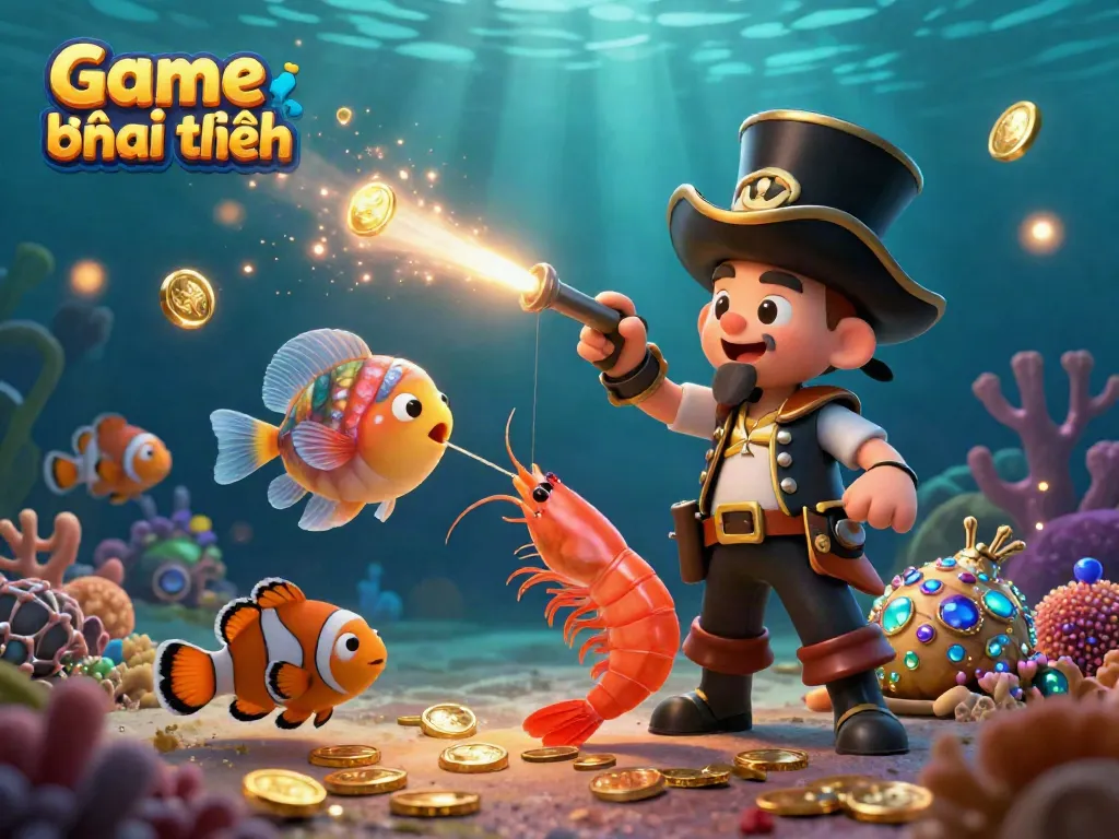 Experience the excitement of Game bắn cá đổi thưởng with engaging sea creatures and vibrant visuals.