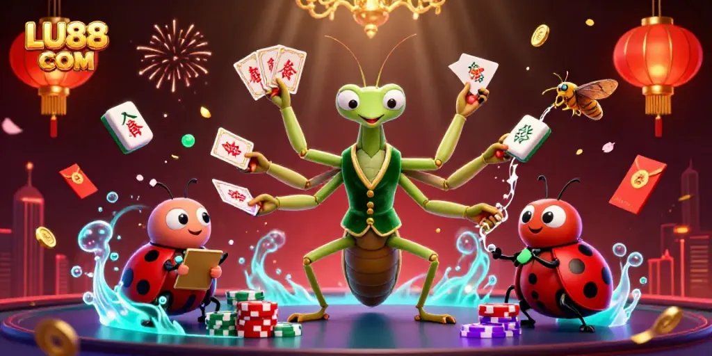 Experience the vibrant excitement of LU88 COM casino with thrilling characters and rich game elements.