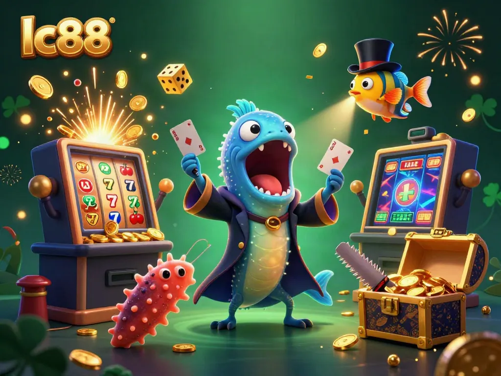 Engage with lc88's thrilling casino world, where underwater characters bring card games to life.