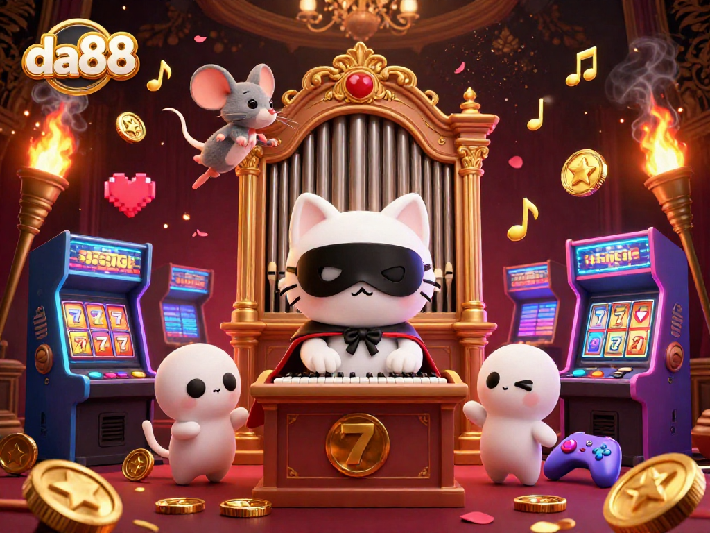 Play exciting games at da88 with vibrant casino elements and dynamic visuals.