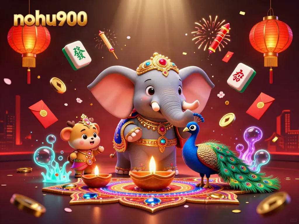 Engage with nohu900's immersive casino experience featuring vibrant elements and rich 3D illustrations.