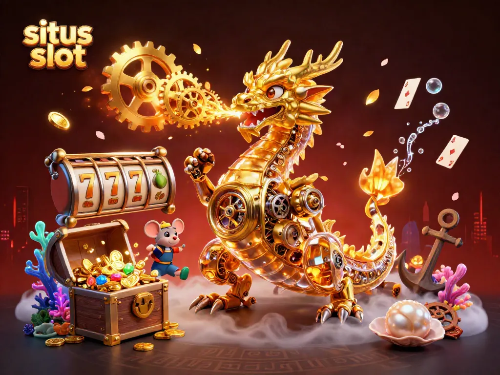 Engage with situs slot to unveil thrilling jackpots and vibrant game elements in a dynamic casino scene.