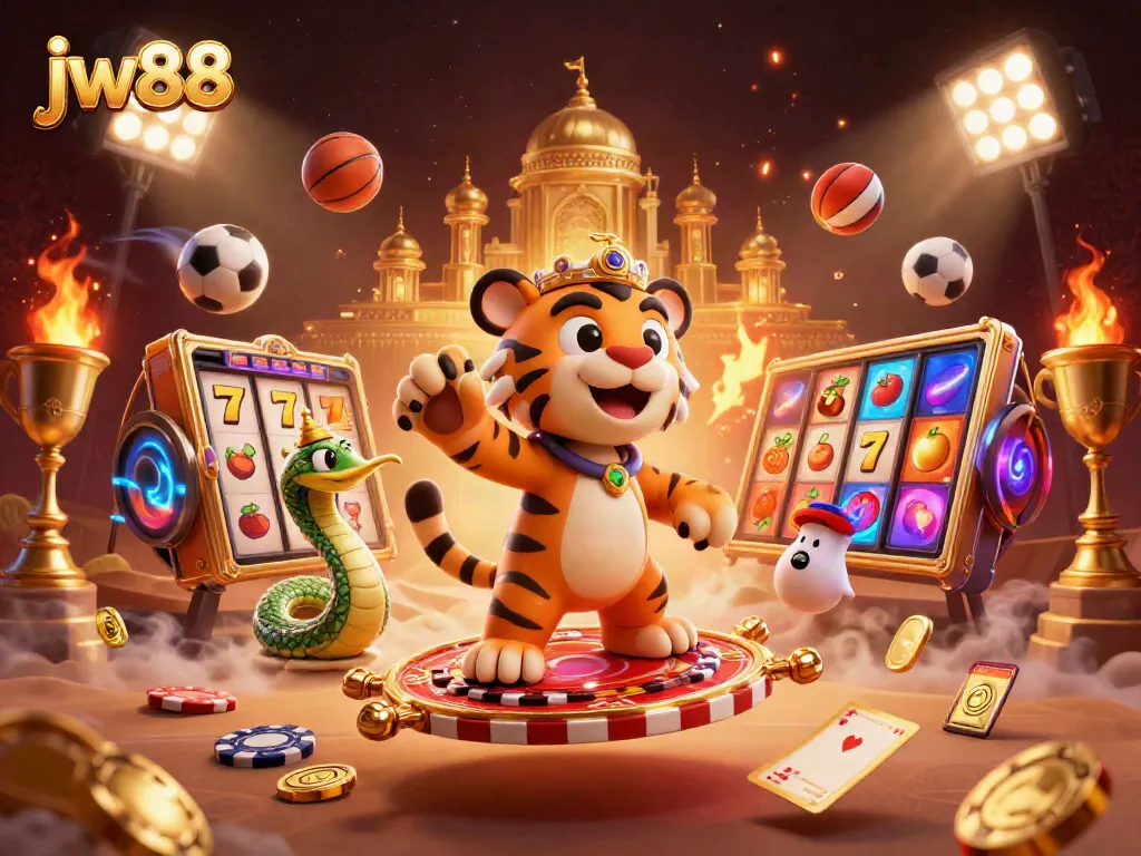 Experience the excitement of jw88 with vibrant casino elements, sports, and a magical atmosphere.