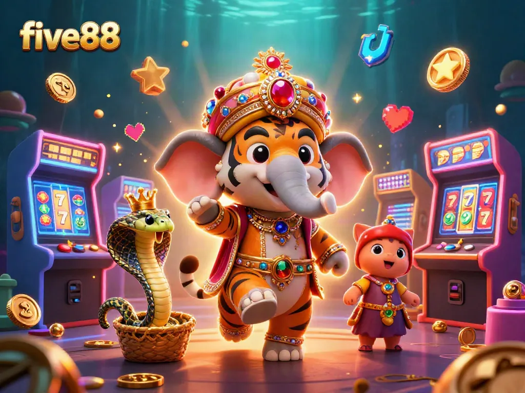 Experience excitement at five88 with a vibrant fantasy casino featuring dynamic characters and gaming elements.