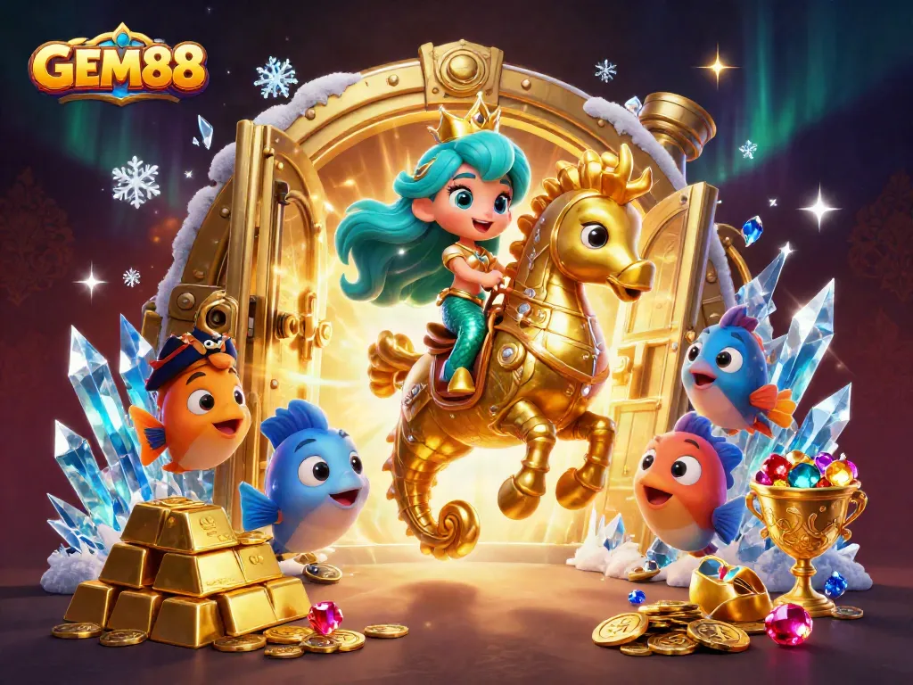 Experience GEM88's vibrant casino world with magical characters, treasures, and immersive gaming.